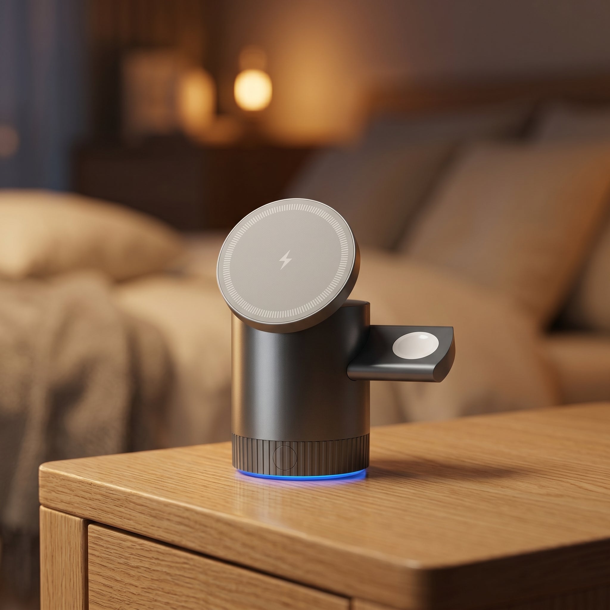3-in-1 Charging Station, included in the Cozy Desk Starter Set