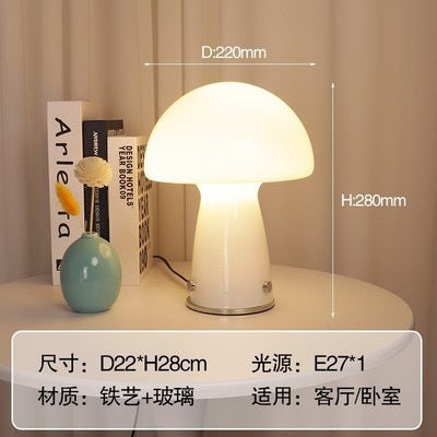 Lumora Mushroom Glass Lamp