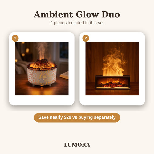 Lumora Ambient Glow Duo, both included items