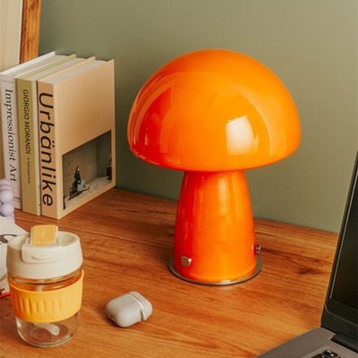 Lumora Mushroom Glass Lamp